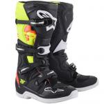 Bota Alpinestars Tech 5 Preto Vermelho Amarelo Fluo