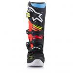 Bota Alpinestars Tech 7 Preto Amarelo Fluo Vermelho Fluo