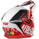 Capacete ASW Fusion 2.0 Dash Vermelho/Branco