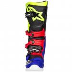 Bota Alpinestars Tech 5 Azul/Preto/Amarelo Flúor/Vermelho