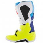 Bota Alpinestars Tech 7 Amarelo/Branco/Azul Ciano