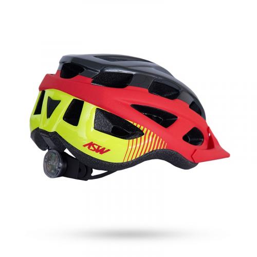 Capacete ASW Bike Fun vermelho preto