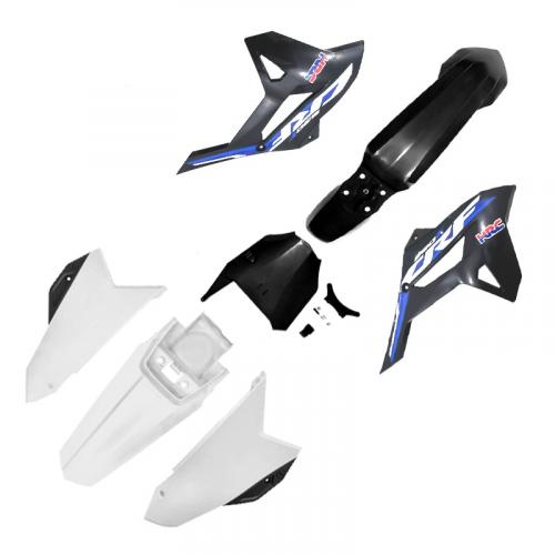 Kit Plástico AMX F-21 CRF250F - Preto/Branco