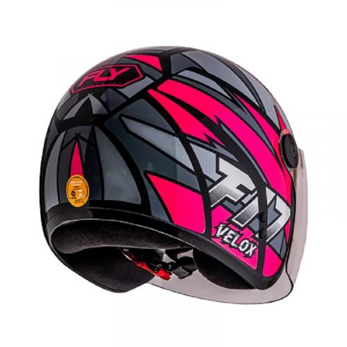 CAPACETE FLY F17 HG VELOX ROSA