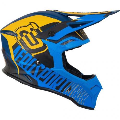 Capacete Asw Fusion 2.0 Dash Azul/Amarelo