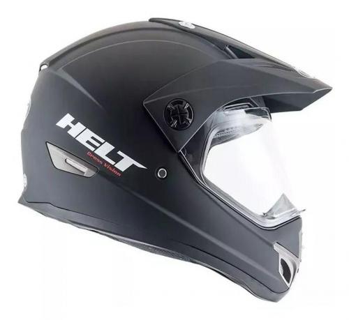 Capacete Helt Cross Vision Preto Fosco