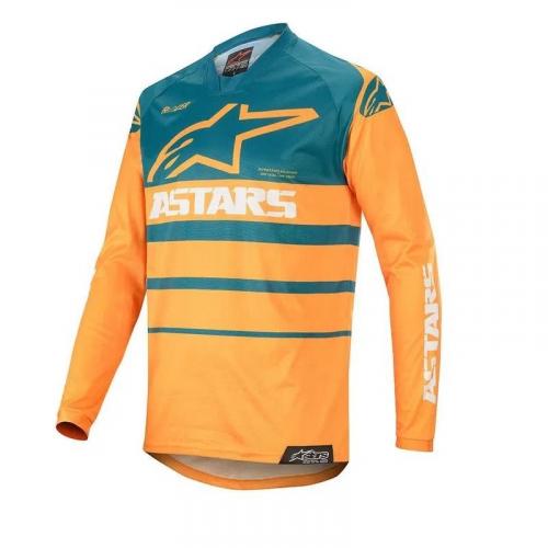 Camisa Alpinestars Racer Supermatic 2020 Laranja Petróleo