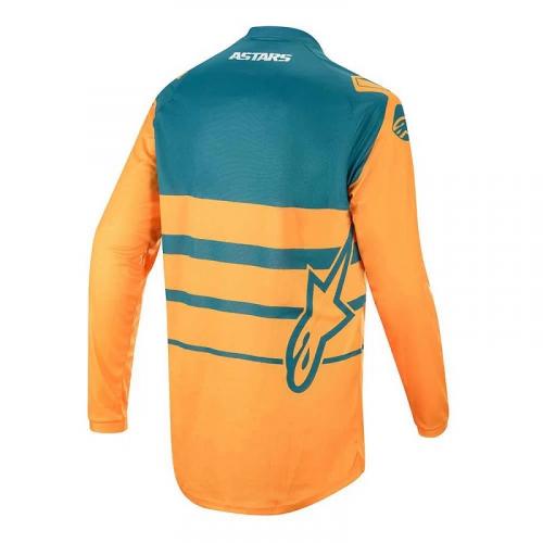 Camisa Alpinestars Racer Supermatic 2020 Laranja Petróleo